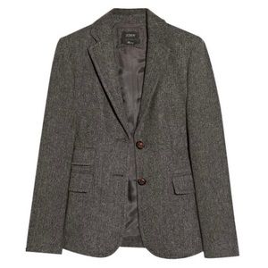 J Crew gray herringbone blazer size 4